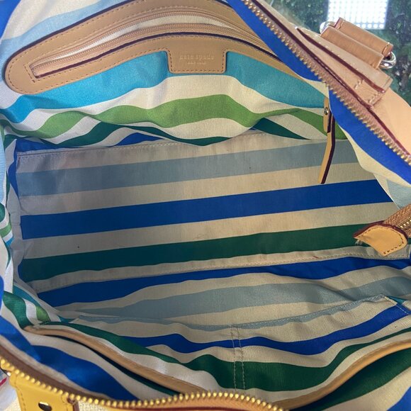 Kate Spade New York Tan buttery soft leather large satchel hand bag - Picture 8 of 9